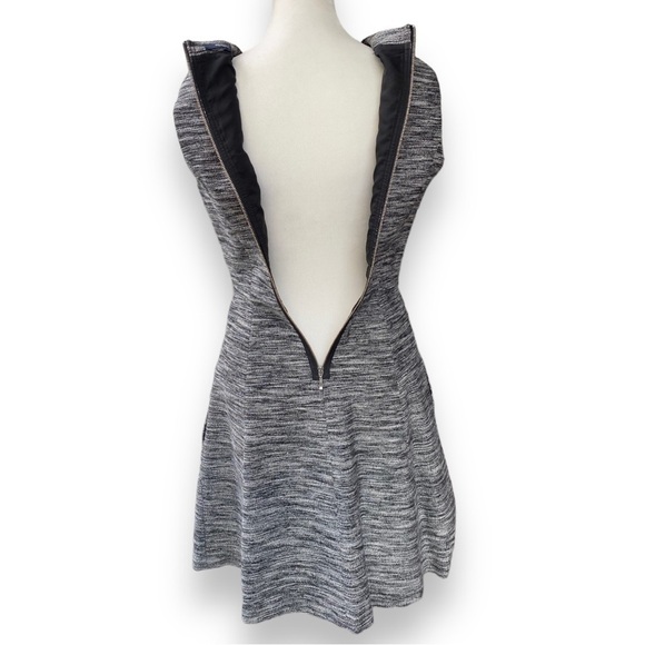 Madewell The Anywhere Black and White Tweed Mini Dress Size 2 - Picture 11 of 16